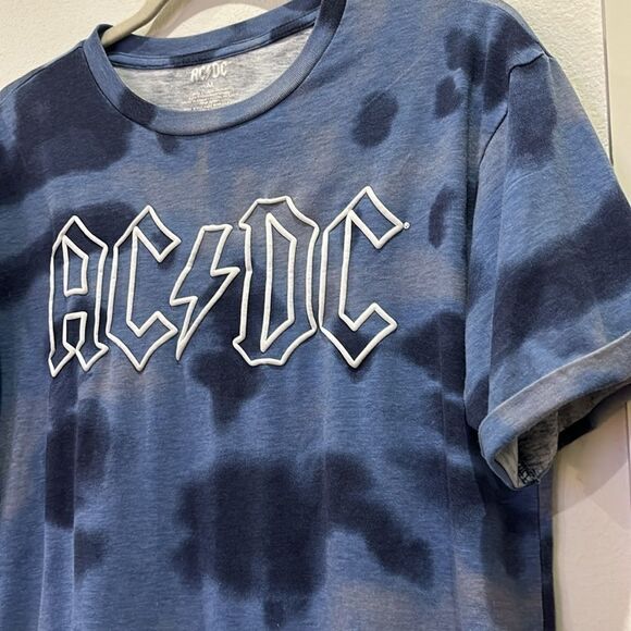 AC/DC Rock Tie Dye T-shirt Sexy Mini Dress Medium​​​​​​​ - Picture 2 of 7
